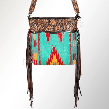 American Darling Cross Body Hand Tooled Saddle Blanket Genuine Leather Western Women Bag Handbag Purse | Crossbody for |Cute